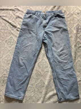 L.L. Bean Men's Relaxed Light Blue Denim Jeans